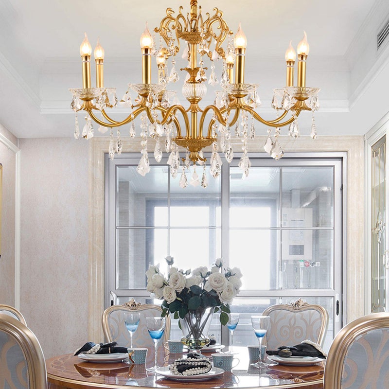 RDEXP 10cm/3.94inch Long 2.5cm/0.98inch Dia Double Line Chandelier Light Cover Sleeves Socket Candelabra Base Suitable for E14 Lamp Holder Set of 6 - Image 4